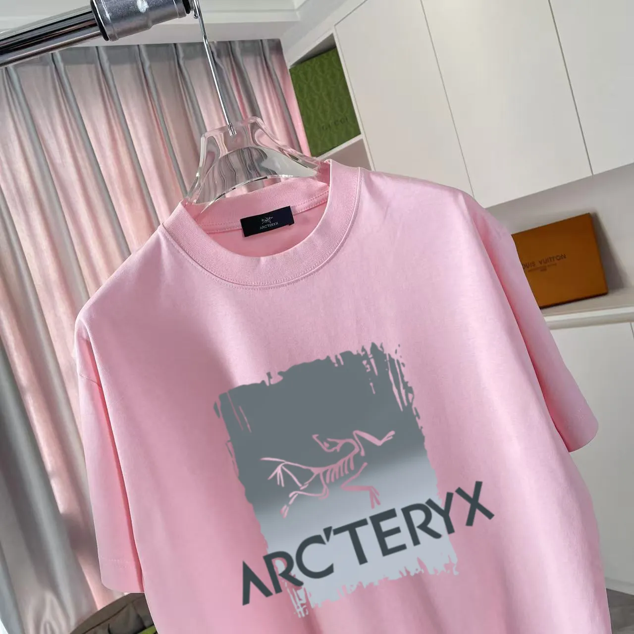 ARC'TERYX* 2025 New Arrival logo t g Same Style Size：S M L XL XXL ：Black White Pink Gray Red